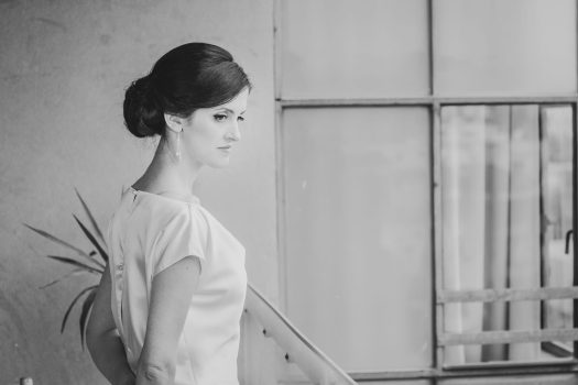 A classic and elegant timeless portrait of sophisticated bride in Black and White in Tel Aviv, captured as iconic wedding photography by Arnold Szmerling, manifesting the enduring soul of the couple for the Visual Life Collection.