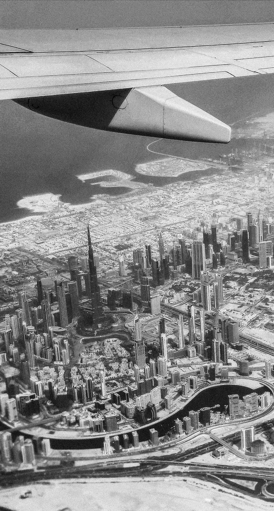 Aerial view of Dubai skyline – breathtaking backdrop for family residency session by Arnold Szmerling
